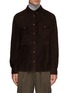 Main View - Click To Enlarge - BRUNELLO CUCINELLI - Nappa Leather Suede Western Shirt
