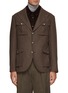 Main View - Click To Enlarge - BRUNELLO CUCINELLI - Peak Lapel Safari Jacket