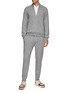 Figure View - Click To Enlarge - BRUNELLO CUCINELLI - Pinstripe Varsity Bomber Jacket