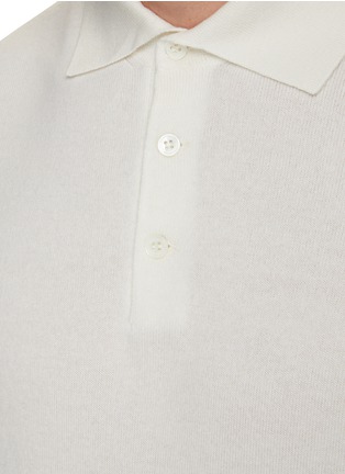  - BRUNELLO CUCINELLI - Cardato Cashmere Long Sleeve Polo Shirt