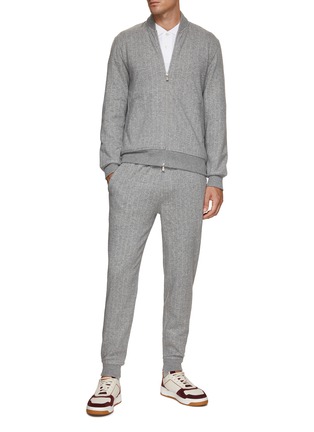 Figure View - Click To Enlarge - BRUNELLO CUCINELLI - Pinstripe Jogger Pants