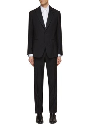 Main View - Click To Enlarge - LARDINI - Single Breasted Wool Silk Smoking Evening Suit