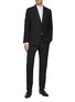 Figure View - Click To Enlarge - LARDINI - Single Breasted Wool Silk Smoking Evening Suit