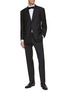 Figure View - Click To Enlarge - LARDINI - Single Breasted Wool Smoking Evening Suit
