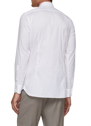 Back View - Click To Enlarge - LARDINI - Comfort Albini Cotton Blend Shirt