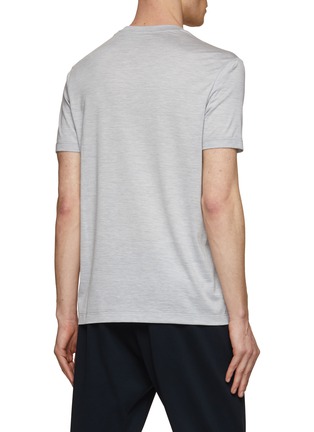 Back View - Click To Enlarge - PAUL & SHARK - Riveria Cotton Silk T-shirt
