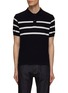 Main View - Click To Enlarge - PAUL & SHARK - Contrast Stripe Cotton Knit Polo Shirt