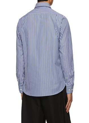 Back View - Click To Enlarge - PAUL & SHARK - Striped Poplin Shirt