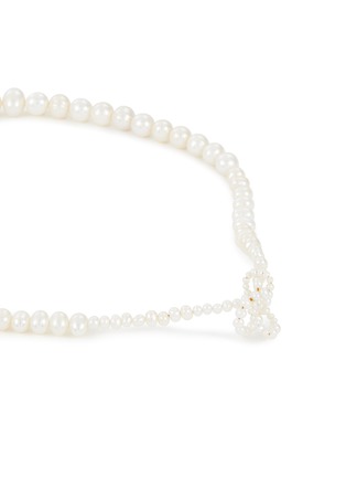 Detail View - Click To Enlarge - COMPLETEDWORKS - Loop‐the‐Loop Freshwater Pearl 14K Gold Plated Sterling Silver Necklace