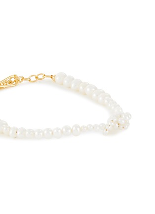 Detail View - Click To Enlarge - COMPLETEDWORKS - Loop‐the‐Loop Freshwater Pearl 14K Gold Plated Sterling Silver Bracelet