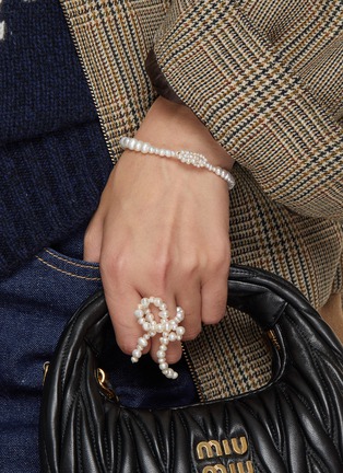Figure View - Click To Enlarge - COMPLETEDWORKS - Loop‐the‐Loop Freshwater Pearl 14K Gold Plated Sterling Silver Bracelet