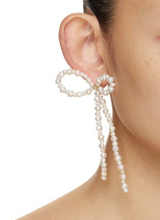 Figure View - Click To Enlarge - COMPLETEDWORKS - Freshwater Pearl 14K Gold Plated Sterling Silver Mismatched Earrings
