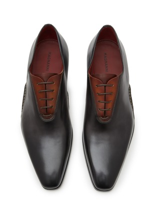 Detail View - Click To Enlarge - MAGNANNI - Plain Toe 5-Eyelet Leather Oxford Shoes