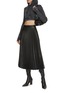 Figure View - Click To Enlarge - BALENCIAGA - Pleated Leather Midi Skirt