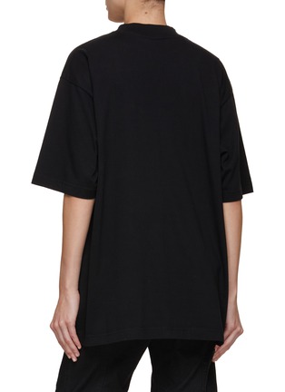 Back View - Click To Enlarge - BALENCIAGA - Reverse Logo Wide Fit T-Shirt