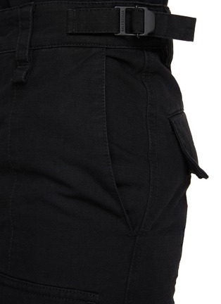 Balenciaga flared cotton cargo trousers, Black