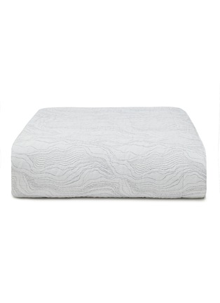 Main View - Click To Enlarge - CELSO DE LEMOS - Perle King Size Bedspread — Silver