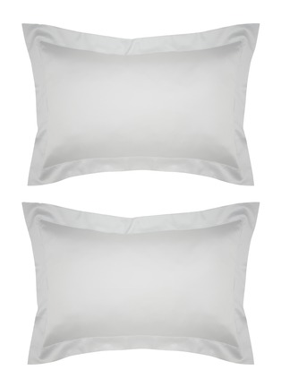 Main View - Click To Enlarge - CELSO DE LEMOS - Bourdon Pillow Case Set of 2 — Perle