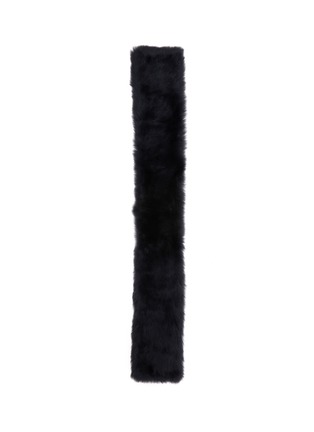 Detail View - Click To Enlarge - KARL DONOGHUE - Shearling Slot Scarf