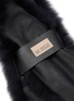 Detail View - Click To Enlarge - KARL DONOGHUE - Shearling Slot Scarf