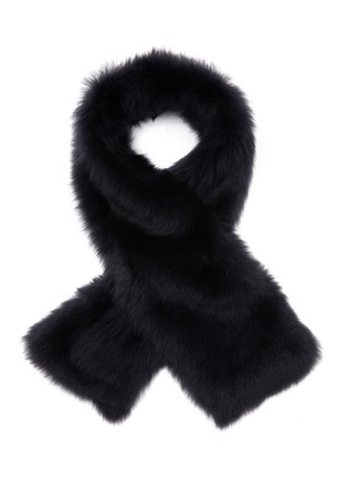 Main View - Click To Enlarge - KARL DONOGHUE - Shearling Slot Scarf
