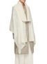 Front View - Click To Enlarge - KARL DONOGHUE - Shearling Collar Cashmere Shawl
