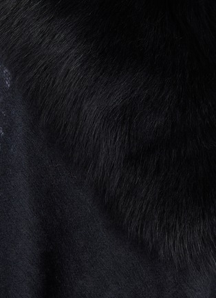 Detail View - Click To Enlarge - KARL DONOGHUE - Toscana Shearling Collar Double Felted Shrug