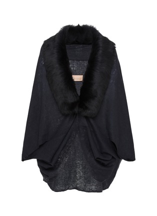 Main View - Click To Enlarge - KARL DONOGHUE - Toscana Shearling Collar Double Felted Shrug