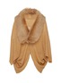 Main View - Click To Enlarge - KARL DONOGHUE - Toscana Shearling Collar Double Felted Shrug