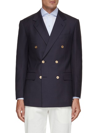 Main View - Click To Enlarge - TOMORROWLAND - Double Breasted Notch Lapel Blazer