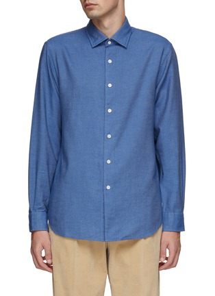 Main View - Click To Enlarge - TOMORROWLAND - Cotton Cashmere Blend Dress Shirt