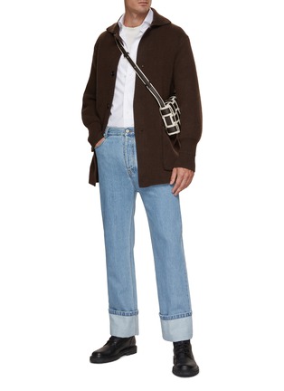 Figure View - Click To Enlarge - TOMORROWLAND - Shirt Collar Knit Cardigan