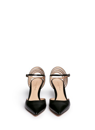 Figure View - Click To Enlarge - GIANVITO ROSSI - Cutout leather d'Orsay pumps