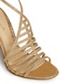 Detail View - Click To Enlarge - GIANVITO ROSSI - Caged glitter sandals