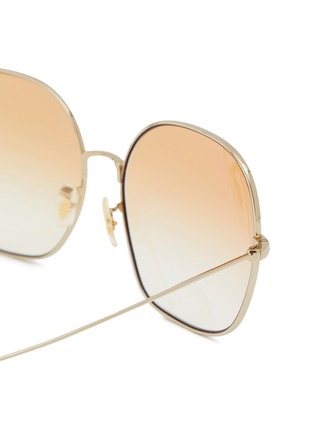 Detail View - Click To Enlarge - BRUNELLO CUCINELLI - x Oliver Peoples Metal Pillow Sunglasses