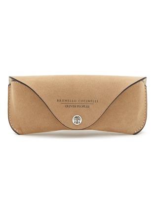Detail View - Click To Enlarge - BRUNELLO CUCINELLI - x Oliver Peoples Acetate Pillow Sunglasses