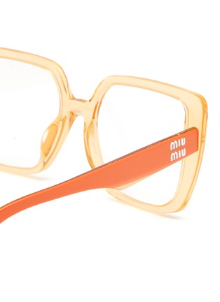 Detail View - Click To Enlarge - MIU MIU - Acetate Square Optical Glasses