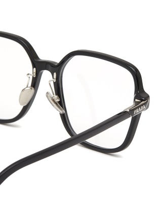 Detail View - Click To Enlarge - PRADA - Acetate Square Optical Glasses