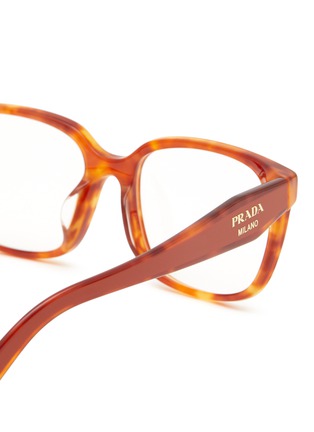 Detail View - Click To Enlarge - PRADA - Acetate Rectangle Optical Glasses