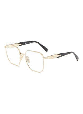 Main View - Click To Enlarge - PRADA - Metal Geometric Optical Glassess