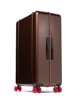 Detail View - Click To Enlarge - FLOYD - Trunk Luggage Suitcase — Bronco Brown
