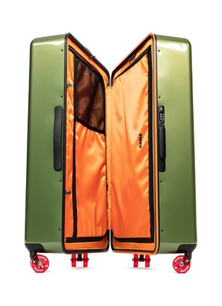 Detail View - Click To Enlarge - FLOYD - Trunk Luggage Suitcase — Vegas Green