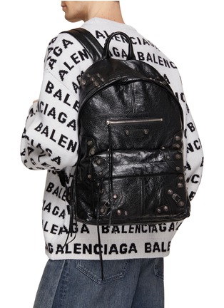 Figure View - Click To Enlarge - BALENCIAGA - Le Cagole M Leather Backpack