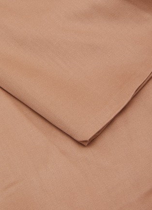 Detail View - Click To Enlarge - YVES DELORME - Triomphe Fitted Sheet — Sienna