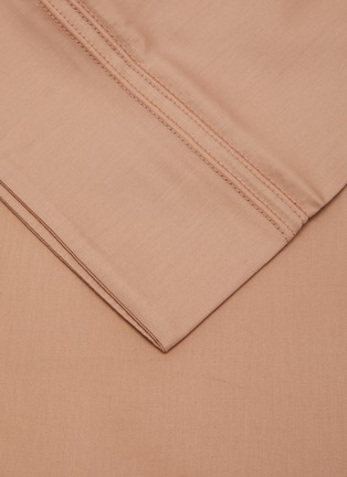 Detail View - Click To Enlarge - YVES DELORME - Triomphe Duvet Cover — Sienna