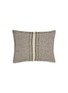 Main View - Click To Enlarge - DE LE CUONA - Haiku Fringe Linen Cushion — Bark
