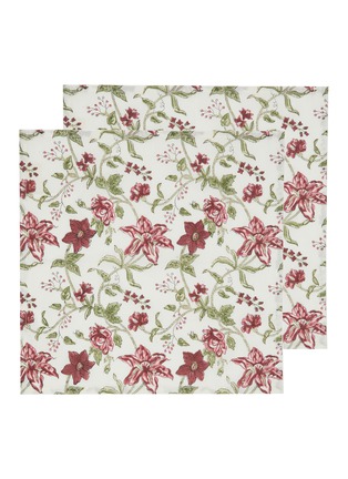 Main View - Click To Enlarge - MAISON MARGAUX - Allegra Red Napkin — Set Of 2