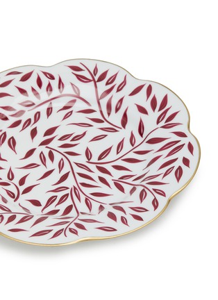 Detail View - Click To Enlarge - MAISON MARGAUX - Leaves Dessert Plate Set of 2 — Burgundy