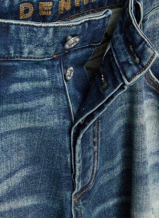  - DENHAM - Ridge Straight Ripped Denim Jeans