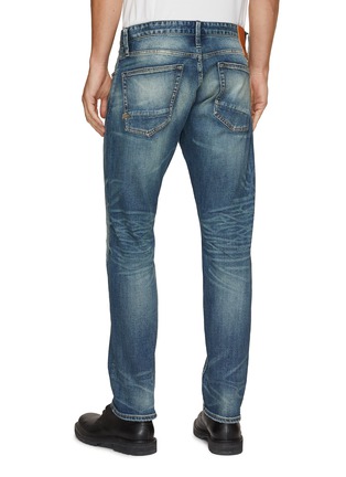 Back View - Click To Enlarge - DENHAM - Ridge Straight Ripped Denim Jeans